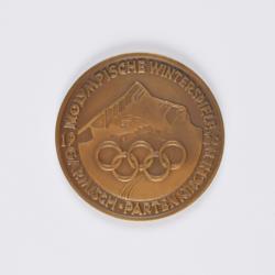 Lot #7039  Garmisch 1936 Winter Olympics Bronze Participation Medal - Image 1