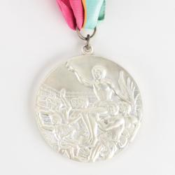 Lot #7120  Los Angeles 1984 Summer Olympics Silver Winner's Medal with Diploma and Participation Medal - Image 1
