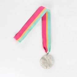 Lot #7120  Los Angeles 1984 Summer Olympics Silver Winner's Medal with Diploma and Participation Medal - Image 4