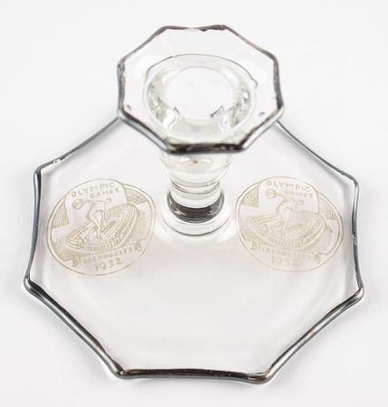 Lot #7036  Los Angeles 1932 Summer Olympics Souvenir Candlestick - Image 2