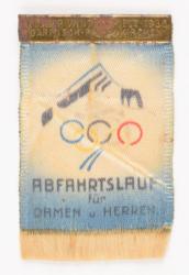 Lot #3039  Garmisch 1936 Winter Olympics Silk Ticket - Image 1
