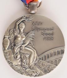 Lot #7132  Seoul 1988 Summer Olympics Silver Winner's Medal - Image 1
