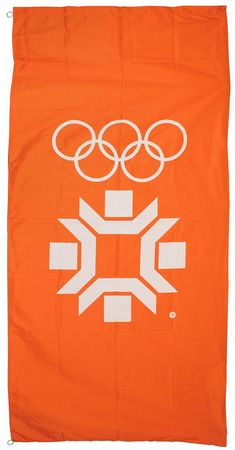 Lot #3098  Sarajevo 1984 Winter Olympics Banner Flag - Image 1