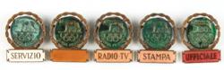 Lot #7068  Rome 1960 Summer Olympics Group of (5) Badges - Image 1