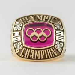 Lot #7150  Atlanta 1996 Summer Olympics Team Canada Men's Relay Team Ring - Image 1