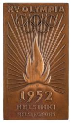 Lot #7052  Helsinki 1952 Summer Olympics Torchbearer Plaque - Image 1