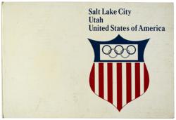 Lot #7091  Salt Lake City 1972 Winter Olympics Bid Book - Image 1