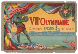 Lot #7023  Antwerp 1920 Olympics Poster