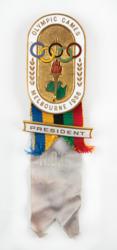 Lot #7062 Tug Wilson's Melbourne 1956 Summer Olympics National Olympic Committee Badge - Image 1