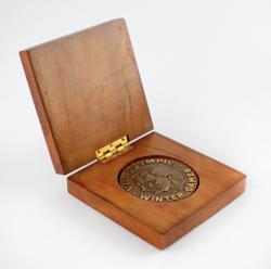 Lot #7065  Squaw Valley 1960 Winter Olympics Unawarded Bronze Winner's Medal and Case - Image 5