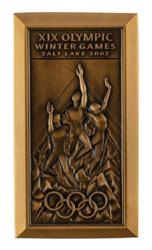 Lot #7166  Salt Lake City 2002 Winter Olympics Participation Medal and Diploma - Image 1