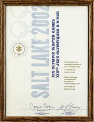 Lot #7166  Salt Lake City 2002 Winter Olympics Participation Medal and Diploma - Image 4