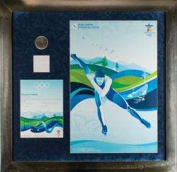 Lot #7177  Vancouver 2010 Winter Olympics Participation Medal and Diploma - Image 3