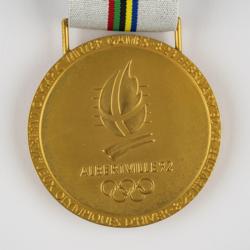 Lot #7138  Albertville 1992 Winter Olympics Sample Gold Winner's Medal for Demonstration Sports - Image 1