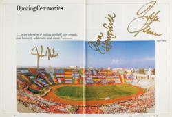 Lot #7206  Games of the 23rd Olympiad Deluxe Signed Book - Image 2