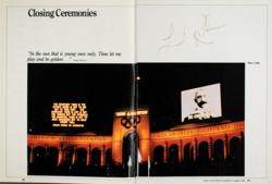 Lot #7206  Games of the 23rd Olympiad Deluxe Signed Book - Image 4
