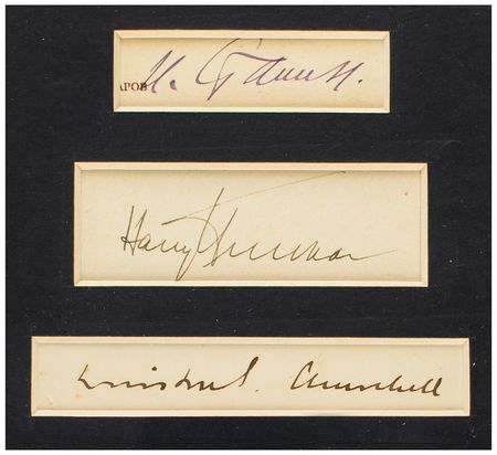 Lot #30 Truman, Churchill, and Stalin: The â??Big Threeâ?? - Image 2
