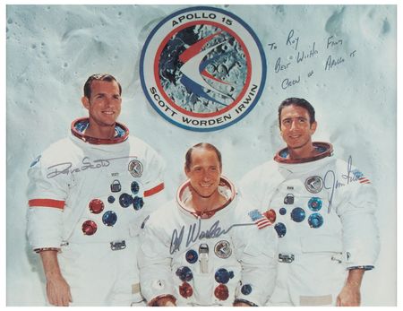 Lot #200 Apollo 15 Signed Photograph - Image 1