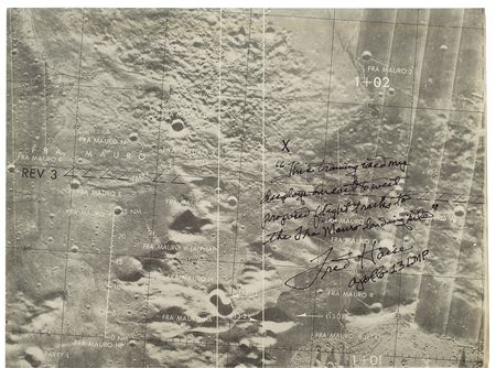 Lot #196 Apollo 13: Lovell and Haise Chart - Image 1