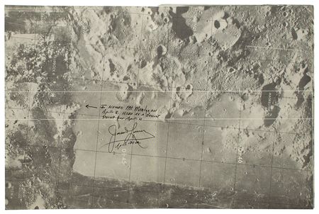 Lot #196 Apollo 13: Lovell and Haise Chart - Image 2