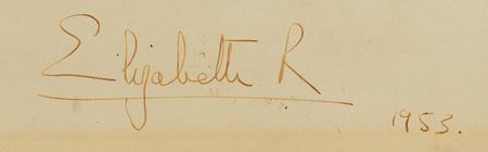 Lot #33 Queen Elizabeth II: Marvelous oversized portrait, by royal photographer Dorothy Wilding - Image 2