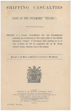 Lot #132 Titanic Book - Image 1