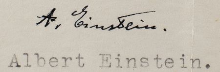 Lot #19 Albert Einstein: 