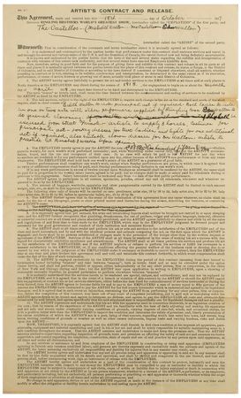 Lot #116 Charles Ringling Signed Document - Image 2