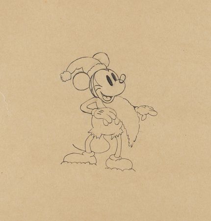 Lot #575 Mickey Mouse production drawing from Mickey's Good Deed Production Drawing - Image 1