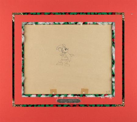 Lot #575 Mickey Mouse production drawing from Mickey's Good Deed Production Drawing - Image 2