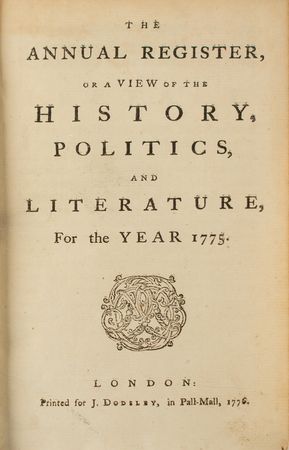 Lot #159 Annual Register: 1775 Book - Image 2