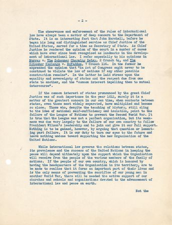 Lot #6 James F. Byrnes: Poignant and lengthy postwar letter from State Secretary Byrnes?