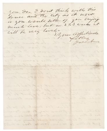 Lot #39 James T. Ames Handwritten Letter Signed - Image 3