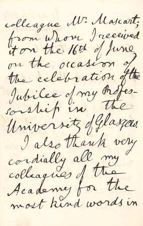 Lot #130 William Thomson, 1st Baron Kelvin Handwritten Letter Signed - Image 2