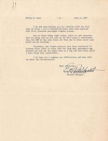 Lot #190 Eddie Rickenbacker: 