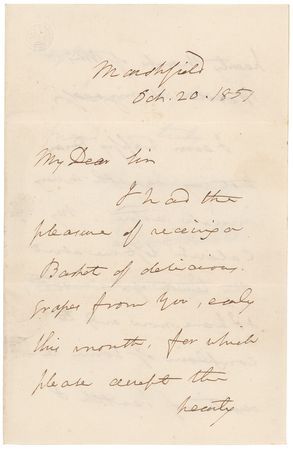 Lot #139 Daniel Webster Handwritten Letter Signed - Image 1