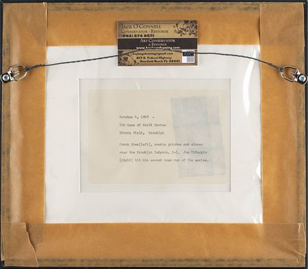 Lot #491 Joe DiMaggio and Spec Shea - Image 4