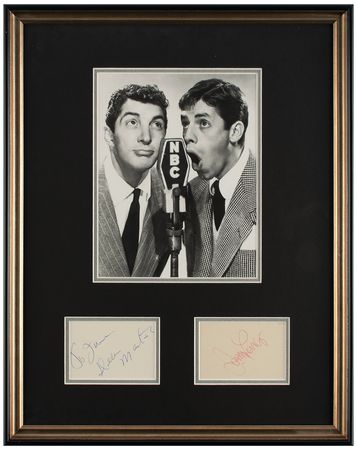 Lot #463 Dean Martin and Jerry Lewis Signatures - Image 1