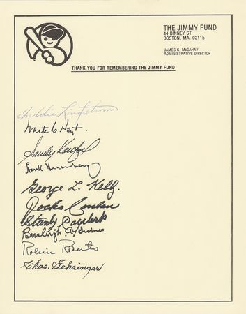 Lot #488  Baseball Hall of Famers - Image 1