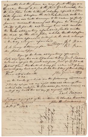 Lot #129 Roger B. Taney Signed Document - Image 2