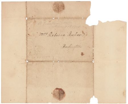 Lot #3 Benjamin Rush: Rush forwards a respectful letter by Benjamin Franklin to a patriot's widow - Image 2
