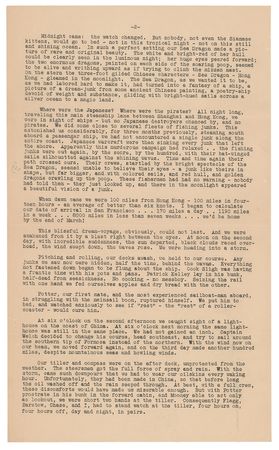 Lot #78 Richard Halliburton: The final letter from Halliburton's ill-fated Sea Dragon expedition - Image 2