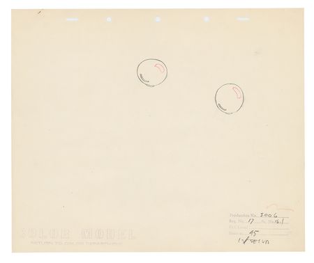 Lot #594 Dumbo and bubbles (4) production drawings from Dumbo Production Drawings - Image 3