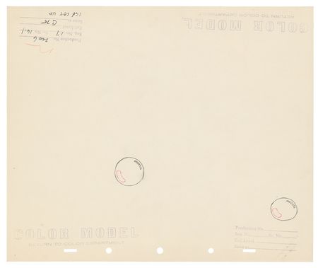 Lot #594 Dumbo and bubbles (4) production drawings from Dumbo Production Drawings - Image 4