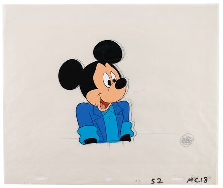Lot #610 Mickey Mouse production cel and drawing from Mickey's 60th Birthday Production Cel and Clean-Up Drawing - Image 2