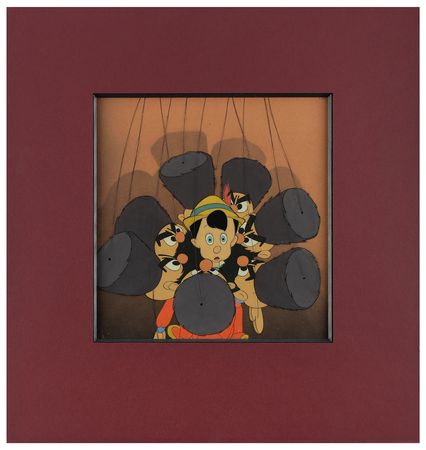 Lot #521 Pinocchio and Cossack puppets production cel from Pinocchio Production Cel - Image 2