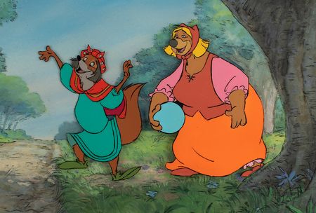 Lot #545 Robin Hood and Little John production key master background set-up from Robin Hood Production Key Master Background Set-Up - Image 1