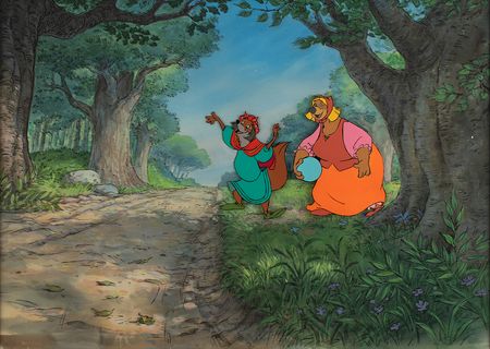 Lot #545 Robin Hood and Little John production key master background set-up from Robin Hood Production Key Master Background Set-Up - Image 2