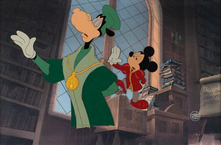 Lot #612 Mickey Mouse and Horace Horsecollar production cels from The Prince and the Pauper Production Cels - Image 1