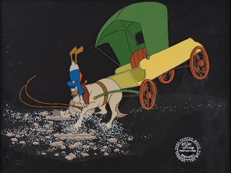 Lot #608 Donald Duck and horse production cels from Mickey's Christmas Carol Production Cels - Image 1